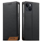 Étui de téléphone Dierfeng en cuir végétalien magnétique RFID, pour iPhone 16, pour iPhone 15 Pro Max, pour iPhone 15 Pro, pour iPhone 15 Plus, pour iPhone 15, pour iPhone 14 Plus, pour iPhone 14 / 13, pour iPhone 14 Pro