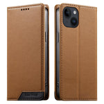Étui de téléphone Dierfeng en cuir végétalien magnétique RFID, pour iPhone 16, pour iPhone 15 Pro Max, pour iPhone 15 Pro, pour iPhone 15 Plus, pour iPhone 15, pour iPhone 14 Plus, pour iPhone 14 / 13, pour iPhone 14 Pro