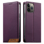 Coque de téléphone en cuir végan magnétique renforcé Dierfeng à assemblage, pour iPhone 14 Pro Max, iPhone SE 2022 / SE 2020 / 8 / 7, iPhone 13 Pro Max, iPhone 13 Pro, iPhone 13 mini, iPhone 12 / 12 Pro, iPhone 12 Pro Max, iPhone 12 mini