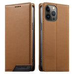 Coque de téléphone en cuir végan magnétique renforcé Dierfeng à assemblage, pour iPhone 14 Pro Max, iPhone SE 2022 / SE 2020 / 8 / 7, iPhone 13 Pro Max, iPhone 13 Pro, iPhone 13 mini, iPhone 12 / 12 Pro, iPhone 12 Pro Max, iPhone 12 mini
