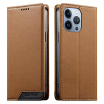 Coque de téléphone en cuir végan magnétique renforcé Dierfeng à assemblage, pour iPhone 14 Pro Max, iPhone SE 2022 / SE 2020 / 8 / 7, iPhone 13 Pro Max, iPhone 13 Pro, iPhone 13 mini, iPhone 12 / 12 Pro, iPhone 12 Pro Max, iPhone 12 mini