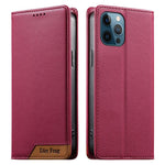 Coque de téléphone en cuir végan magnétique renforcé Dierfeng à assemblage, pour iPhone 14 Pro Max, iPhone SE 2022 / SE 2020 / 8 / 7, iPhone 13 Pro Max, iPhone 13 Pro, iPhone 13 mini, iPhone 12 / 12 Pro, iPhone 12 Pro Max, iPhone 12 mini