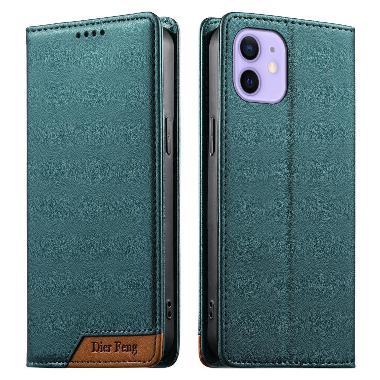 Coque de téléphone en cuir végan magnétique renforcé Dierfeng à assemblage, pour iPhone 14 Pro Max, iPhone SE 2022 / SE 2020 / 8 / 7, iPhone 13 Pro Max, iPhone 13 Pro, iPhone 13 mini, iPhone 12 / 12 Pro, iPhone 12 Pro Max, iPhone 12 mini