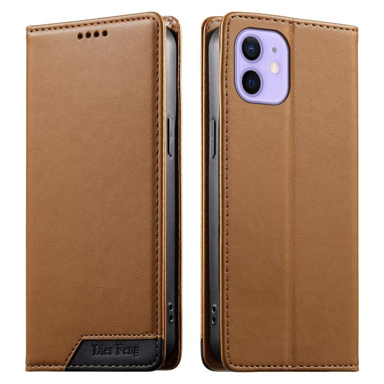 Coque de téléphone en cuir végan magnétique renforcé Dierfeng à assemblage, pour iPhone 14 Pro Max, iPhone SE 2022 / SE 2020 / 8 / 7, iPhone 13 Pro Max, iPhone 13 Pro, iPhone 13 mini, iPhone 12 / 12 Pro, iPhone 12 Pro Max, iPhone 12 mini