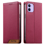 Coque de téléphone en cuir végan magnétique renforcé Dierfeng à assemblage, pour iPhone 14 Pro Max, iPhone SE 2022 / SE 2020 / 8 / 7, iPhone 13 Pro Max, iPhone 13 Pro, iPhone 13 mini, iPhone 12 / 12 Pro, iPhone 12 Pro Max, iPhone 12 mini