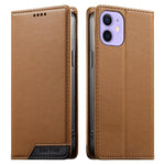 Coque de téléphone en cuir végan magnétique renforcé Dierfeng à assemblage, pour iPhone 14 Pro Max, iPhone SE 2022 / SE 2020 / 8 / 7, iPhone 13 Pro Max, iPhone 13 Pro, iPhone 13 mini, iPhone 12 / 12 Pro, iPhone 12 Pro Max, iPhone 12 mini