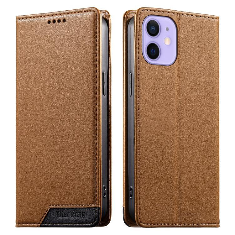 Coque de téléphone en cuir végan magnétique renforcé Dierfeng à assemblage, pour iPhone 14 Pro Max, iPhone SE 2022 / SE 2020 / 8 / 7, iPhone 13 Pro Max, iPhone 13 Pro, iPhone 13 mini, iPhone 12 / 12 Pro, iPhone 12 Pro Max, iPhone 12 mini