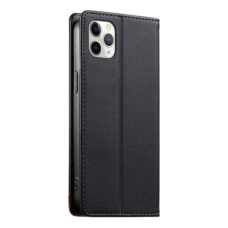 Coque de téléphone en cuir végétalien Dierfeng Splicing Strong Magnetic RFID, pour iPhone 11 Pro Max, pour iPhone 11, pour iPhone 11 Pro, pour iPhone X / XS, pour iPhone XR, pour iPhone XS Max, pour iPhone 8 Plus / 7 Plus