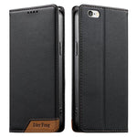 Coque de téléphone en cuir végan magnétique renforcé Dierfeng à assemblage, pour iPhone 14 Pro Max, iPhone SE 2022 / SE 2020 / 8 / 7, iPhone 13 Pro Max, iPhone 13 Pro, iPhone 13 mini, iPhone 12 / 12 Pro, iPhone 12 Pro Max, iPhone 12 mini
