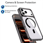 Crystal Colorful Magnetic Phone Case, For iPhone 17 Pro Max, For iPhone 17 Pro