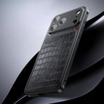 Étui de téléphone magnétique en similicuir de luxe avec boucle à ressort, Pour iPhone 17 Pro Max, Pour iPhone 17 Pro