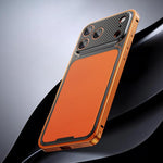 Étui de téléphone magnétique en similicuir de luxe avec boucle à ressort, Pour iPhone 17 Pro Max, Pour iPhone 17 Pro