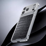 Étui de téléphone magnétique en similicuir de luxe avec boucle à ressort, Pour iPhone 17 Pro Max, Pour iPhone 17 Pro