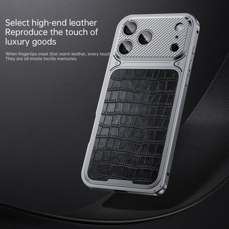 Étui de téléphone magnétique en similicuir de luxe avec boucle à ressort, Pour iPhone 17 Pro Max, Pour iPhone 17 Pro