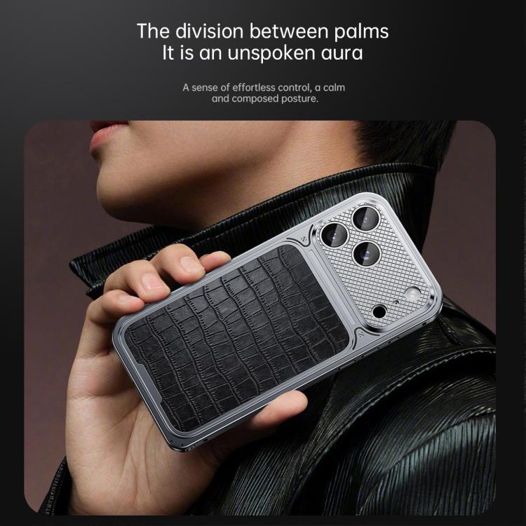Étui de téléphone magnétique en similicuir de luxe avec boucle à ressort, Pour iPhone 17 Pro Max, Pour iPhone 17 Pro