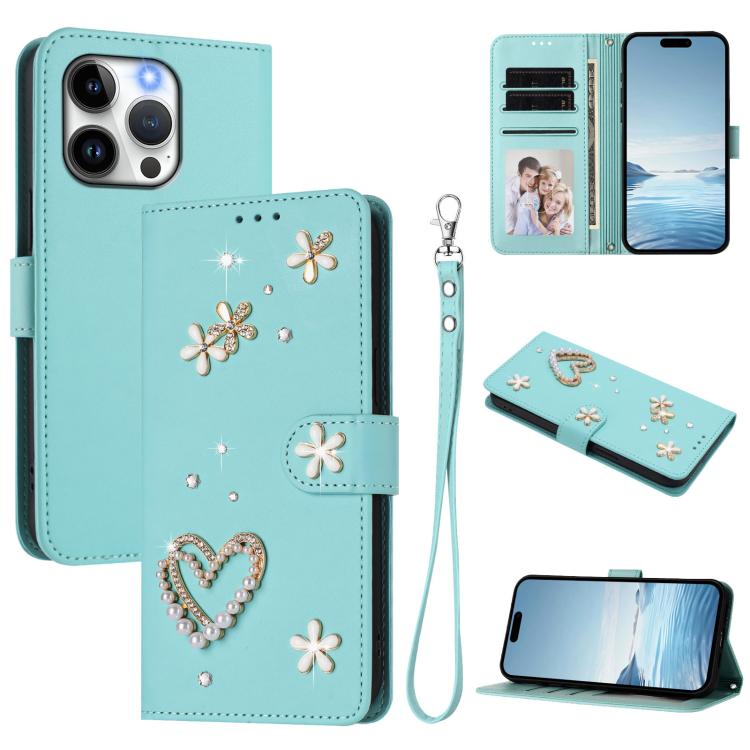 ZS01 Étui de téléphone en cuir végétalien à double couche, motifs floraux, avec dragonne, pour iPhone 13 Pro, pour iPhone 12 / 12 Pro, pour iPhone 12 Pro Max, pour iPhone 11 Pro Max, pour iPhone 11, pour iPhone 11 Pro