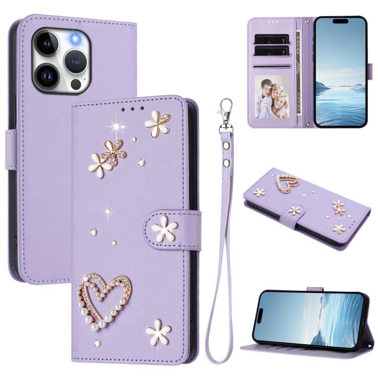 ZS01 Étui de téléphone en cuir végétalien à double couche, motifs floraux, avec dragonne, pour iPhone 13 Pro, pour iPhone 12 / 12 Pro, pour iPhone 12 Pro Max, pour iPhone 11 Pro Max, pour iPhone 11, pour iPhone 11 Pro