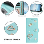 Coque de téléphone en cuir végétalien double couche ZS01 avec motif cœur et dragonne, pour iPhone 17e / 16e, pour iPhone 17 Pro Max, pour iPhone 17 Pro, pour iPhone 17, pour iPhone Air, pour iPhone 16 Pro Max