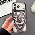 Coque de téléphone en TPU avec clown ajouré et électroplaqué pour dissipation de la chaleur, pour iPhone 17 Pro Max, pour iPhone 17 Pro, pour iPhone 17, pour iPhone 16 Pro Max, pour iPhone 16 Pro, pour iPhone 16