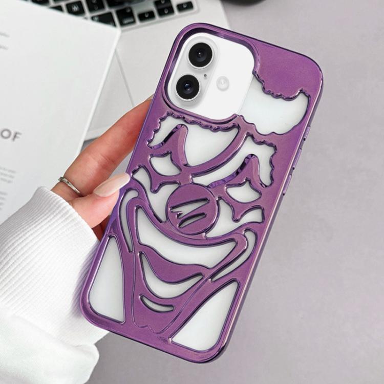 Coque de téléphone en TPU avec clown ajouré et électroplaqué pour dissipation de la chaleur, pour iPhone 17 Pro Max, pour iPhone 17 Pro, pour iPhone 17, pour iPhone 16 Pro Max, pour iPhone 16 Pro, pour iPhone 16