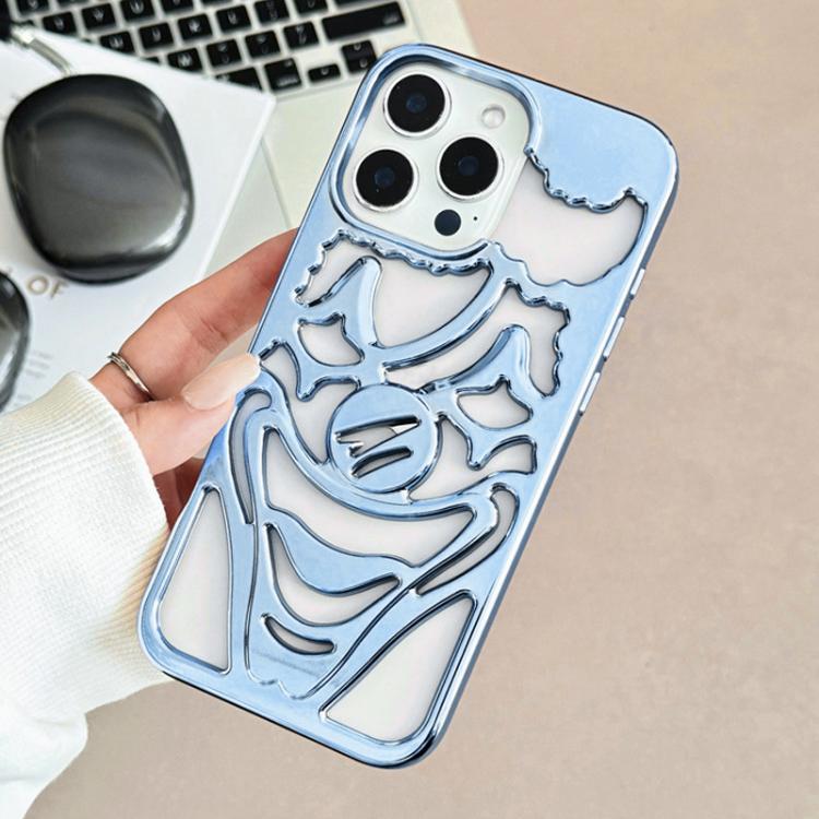 Coque de téléphone en TPU plaqué électrolytiquement avec clown évidé et dissipation thermique, pour iPhone 15 Pro Max, pour iPhone 15 Pro, pour iPhone 15, pour iPhone 14, pour iPhone 14 Pro, pour iPhone 14 Pro Max