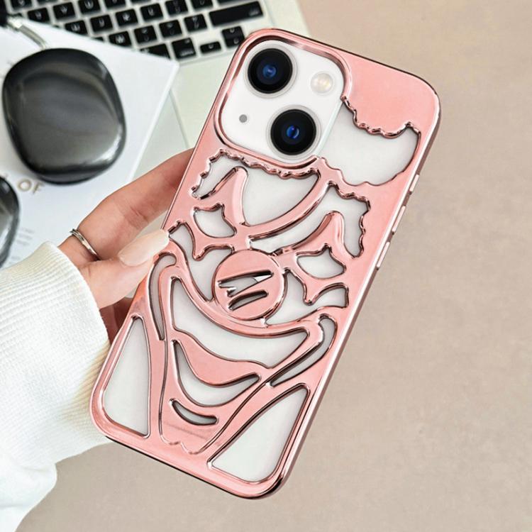 Coque de téléphone en TPU plaqué électrolytiquement avec clown évidé et dissipation thermique, pour iPhone 15 Pro Max, pour iPhone 15 Pro, pour iPhone 15, pour iPhone 14, pour iPhone 14 Pro, pour iPhone 14 Pro Max