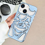 Coque de téléphone en TPU plaqué électrolytiquement avec clown évidé et dissipation thermique, pour iPhone 15 Pro Max, pour iPhone 15 Pro, pour iPhone 15, pour iPhone 14, pour iPhone 14 Pro, pour iPhone 14 Pro Max