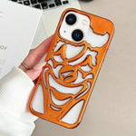 Coque de téléphone en TPU plaqué électrolytiquement avec clown évidé et dissipation thermique, pour iPhone 15 Pro Max, pour iPhone 15 Pro, pour iPhone 15, pour iPhone 14, pour iPhone 14 Pro, pour iPhone 14 Pro Max