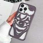 Coque de téléphone en TPU plaqué électrolytiquement avec clown évidé et dissipation thermique, pour iPhone 15 Pro Max, pour iPhone 15 Pro, pour iPhone 15, pour iPhone 14, pour iPhone 14 Pro, pour iPhone 14 Pro Max