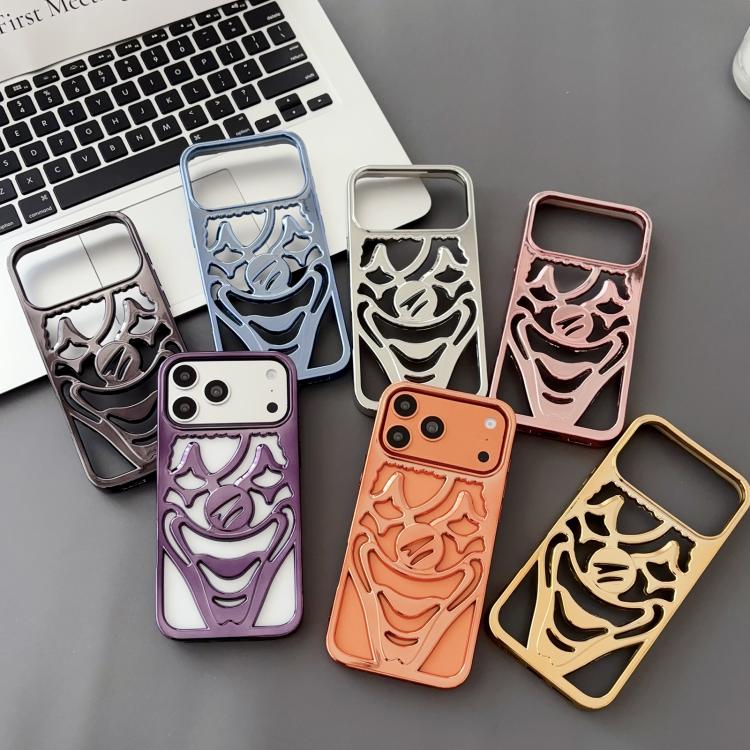 Coque de téléphone en TPU avec clown ajouré et électroplaqué pour dissipation de la chaleur, pour iPhone 17 Pro Max, pour iPhone 17 Pro, pour iPhone 17, pour iPhone 16 Pro Max, pour iPhone 16 Pro, pour iPhone 16