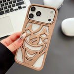 Coque de téléphone en TPU creuse de clown pulvérisée d'huile, dissipation thermique, pour iPhone 17 Pro Max, pour iPhone 17 Pro, pour iPhone 17, pour iPhone 16 Pro Max, pour iPhone 16 Pro, pour iPhone 16