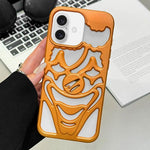 Coque de téléphone en TPU creuse de clown pulvérisée d'huile, dissipation thermique, pour iPhone 17 Pro Max, pour iPhone 17 Pro, pour iPhone 17, pour iPhone 16 Pro Max, pour iPhone 16 Pro, pour iPhone 16