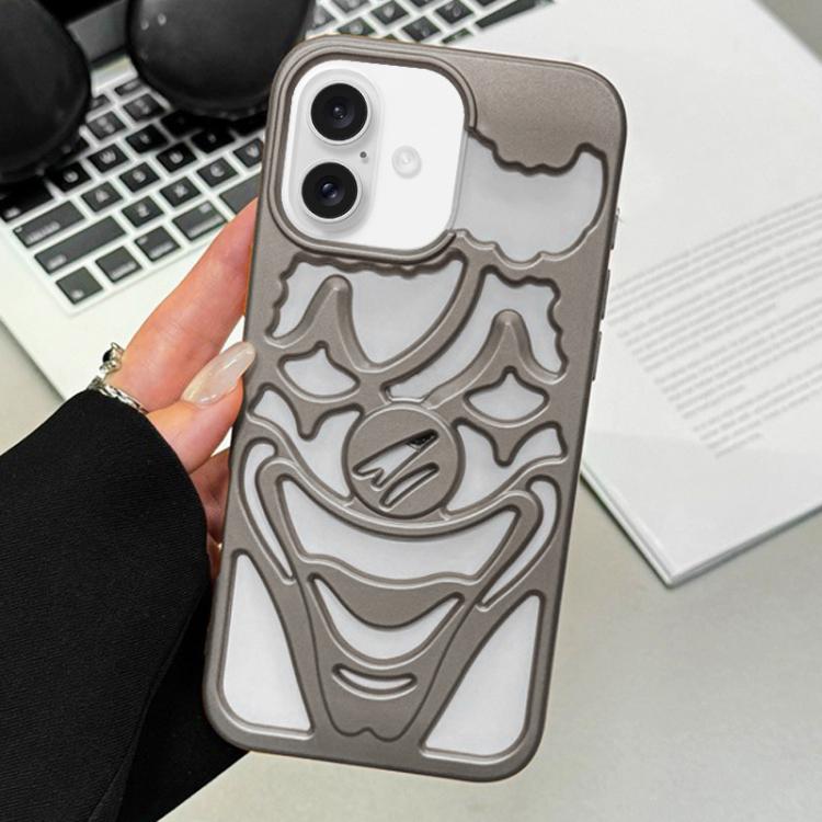 Coque de téléphone en TPU creuse de clown pulvérisée d'huile, dissipation thermique, pour iPhone 17 Pro Max, pour iPhone 17 Pro, pour iPhone 17, pour iPhone 16 Pro Max, pour iPhone 16 Pro, pour iPhone 16