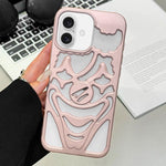 Coque de téléphone en TPU creuse de clown pulvérisée d'huile, dissipation thermique, pour iPhone 17 Pro Max, pour iPhone 17 Pro, pour iPhone 17, pour iPhone 16 Pro Max, pour iPhone 16 Pro, pour iPhone 16