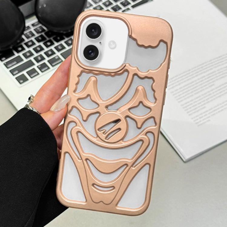 Coque de téléphone en TPU creuse de clown pulvérisée d'huile, dissipation thermique, pour iPhone 17 Pro Max, pour iPhone 17 Pro, pour iPhone 17, pour iPhone 16 Pro Max, pour iPhone 16 Pro, pour iPhone 16
