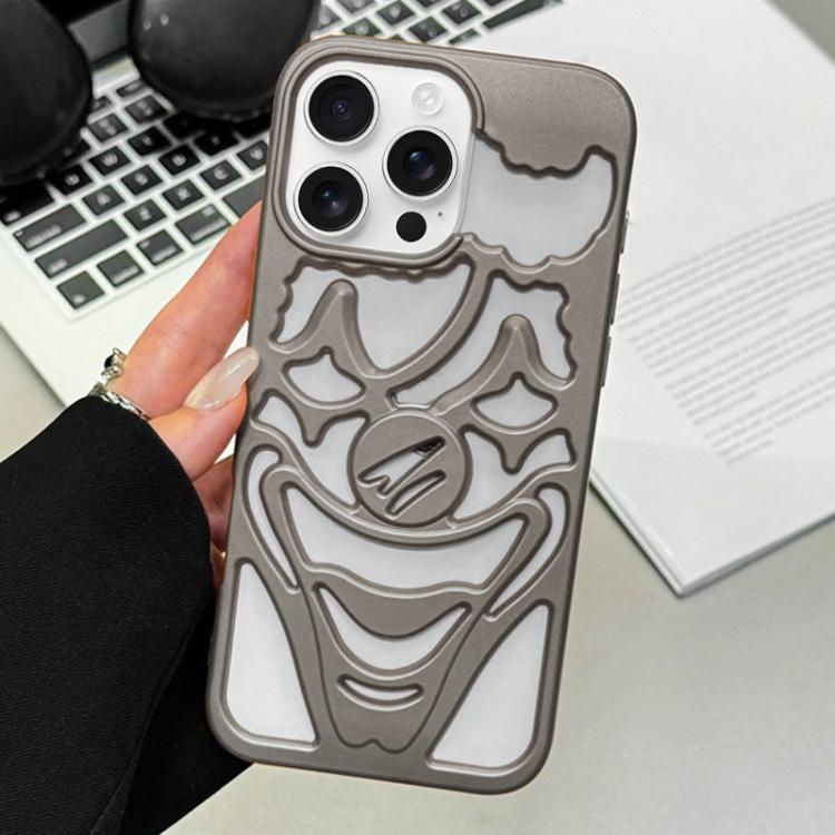 Coque de téléphone en TPU creuse de clown pulvérisée d'huile, dissipation thermique, pour iPhone 17 Pro Max, pour iPhone 17 Pro, pour iPhone 17, pour iPhone 16 Pro Max, pour iPhone 16 Pro, pour iPhone 16