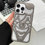 Coque de téléphone en TPU creuse de clown pulvérisée d'huile, dissipation thermique, pour iPhone 17 Pro Max, pour iPhone 17 Pro, pour iPhone 17, pour iPhone 16 Pro Max, pour iPhone 16 Pro, pour iPhone 16