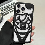 Coque de téléphone en TPU avec clown ajouré et pulvérisation d'huile, dissipation thermique, pour iPhone 15 Pro Max, pour iPhone 15 Pro, pour iPhone 15, pour iPhone 14, pour iPhone 14 Pro, pour iPhone 14 Pro Max