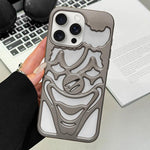 Coque de téléphone en TPU avec clown ajouré et pulvérisation d'huile, dissipation thermique, pour iPhone 15 Pro Max, pour iPhone 15 Pro, pour iPhone 15, pour iPhone 14, pour iPhone 14 Pro, pour iPhone 14 Pro Max