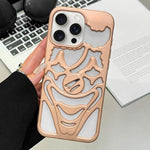 Coque de téléphone en TPU avec clown ajouré et pulvérisation d'huile, dissipation thermique, pour iPhone 15 Pro Max, pour iPhone 15 Pro, pour iPhone 15, pour iPhone 14, pour iPhone 14 Pro, pour iPhone 14 Pro Max