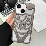 Coque de téléphone en TPU avec clown ajouré et pulvérisation d'huile, dissipation thermique, pour iPhone 15 Pro Max, pour iPhone 15 Pro, pour iPhone 15, pour iPhone 14, pour iPhone 14 Pro, pour iPhone 14 Pro Max