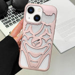 Coque de téléphone en TPU avec clown ajouré et pulvérisation d'huile, dissipation thermique, pour iPhone 15 Pro Max, pour iPhone 15 Pro, pour iPhone 15, pour iPhone 14, pour iPhone 14 Pro, pour iPhone 14 Pro Max