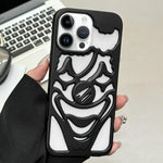 Coque de téléphone en TPU avec clown ajouré et pulvérisation d'huile, dissipation thermique, pour iPhone 15 Pro Max, pour iPhone 15 Pro, pour iPhone 15, pour iPhone 14, pour iPhone 14 Pro, pour iPhone 14 Pro Max
