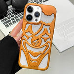 Coque de téléphone en TPU avec clown ajouré et pulvérisation d'huile, dissipation thermique, pour iPhone 15 Pro Max, pour iPhone 15 Pro, pour iPhone 15, pour iPhone 14, pour iPhone 14 Pro, pour iPhone 14 Pro Max