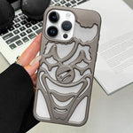 Coque de téléphone en TPU avec clown ajouré et pulvérisation d'huile, dissipation thermique, pour iPhone 15 Pro Max, pour iPhone 15 Pro, pour iPhone 15, pour iPhone 14, pour iPhone 14 Pro, pour iPhone 14 Pro Max