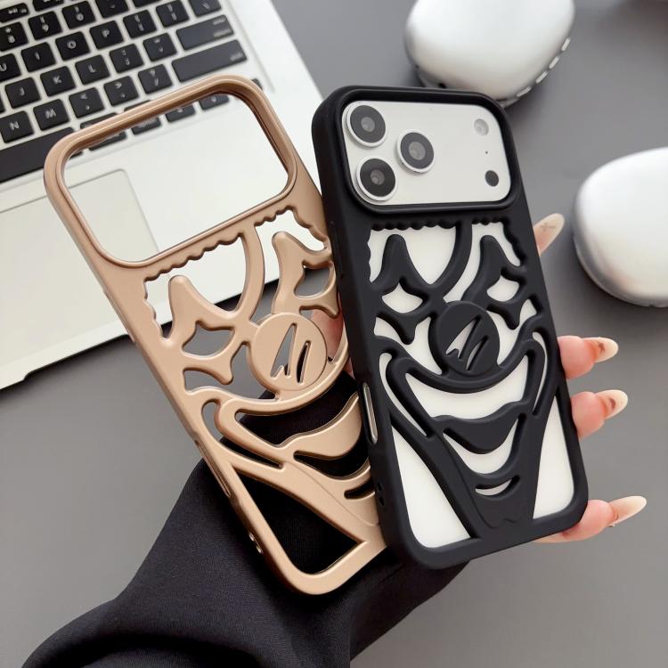 Coque de téléphone en TPU creuse de clown pulvérisée d'huile, dissipation thermique, pour iPhone 17 Pro Max, pour iPhone 17 Pro, pour iPhone 17, pour iPhone 16 Pro Max, pour iPhone 16 Pro, pour iPhone 16