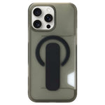 Étui de téléphone magnétique avec fente pour carte et support translucide, pour iPhone 17 Pro Max, pour iPhone 17 Pro, pour iPhone 17, pour iPhone Air, pour iPhone 16 Pro Max, pour iPhone 16 Pro, pour iPhone 16, pour iPhone 15 Pro Max