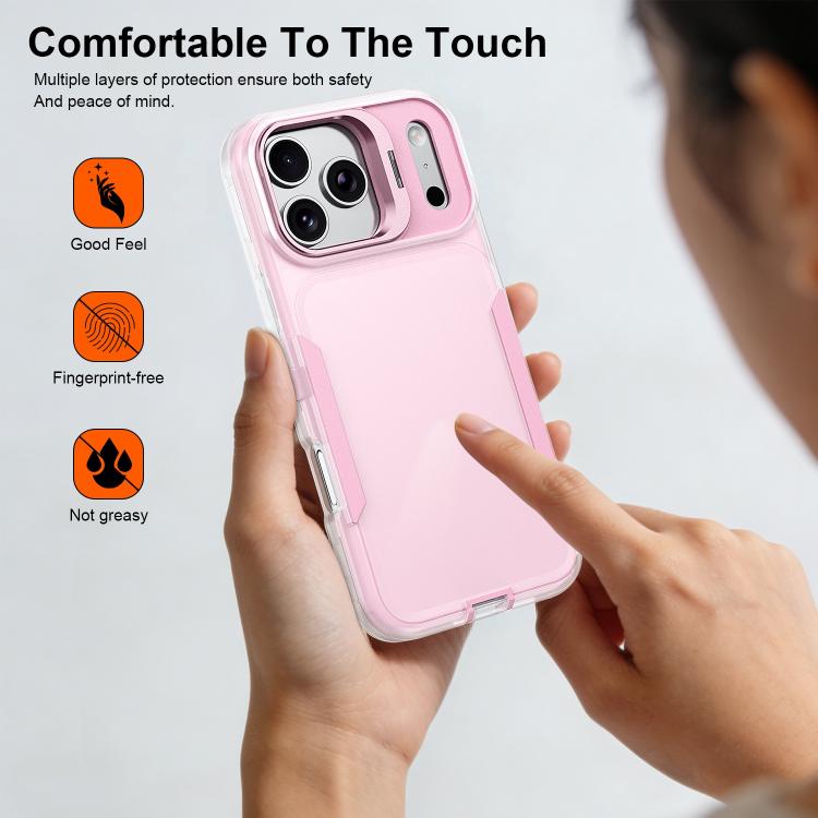 Étui de téléphone avec support d'objectif Traveler, pour iPhone 17e / 16e / 14 / 13, pour iPhone 17 Pro Max, pour iPhone 17 Pro, pour iPhone 16 Pro Max, pour iPhone 16 Pro, pour iPhone 15 Pro Max, pour iPhone 15 Pro, pour iPhone 15 Plus / 14 Plus
