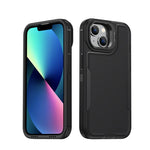 Étui de téléphone avec support d'objectif Traveler, Pour iPhone 15, Pour iPhone 14 Pro, Pour iPhone 14 Pro Max, Pour iPhone 13 Pro Max / 12 Pro Max, Pour iPhone 13 Pro, Pour iPhone 12 / 12 Pro, Pour iPhone 11