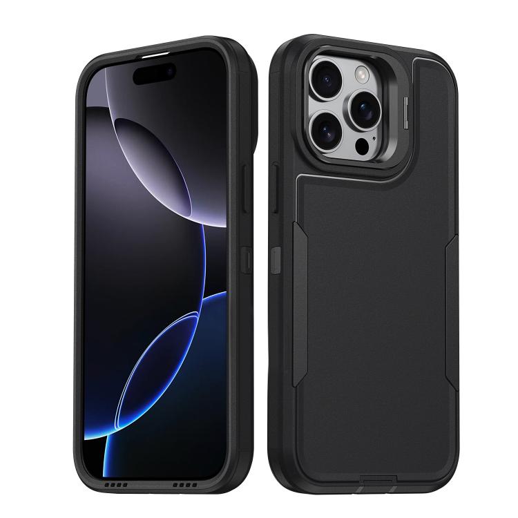 Étui de téléphone avec support d'objectif Traveler, Pour iPhone 15, Pour iPhone 14 Pro, Pour iPhone 14 Pro Max, Pour iPhone 13 Pro Max / 12 Pro Max, Pour iPhone 13 Pro, Pour iPhone 12 / 12 Pro, Pour iPhone 11